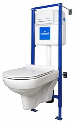 Инсталляция для унитаза CITY NEW CLEAN ON (унитаз подв., инсталляция, сиденье дюропл.) - фото 25191