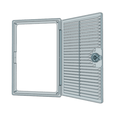 Люк-дверца ЭРА ревизионная вентилируемая, накладная ДЕКОФОТ АБС 150х200 1520ДФ Ivory - фото 25388