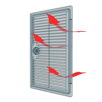 Люк-дверца ЭРА ревизионная вентилируемая, накладная ДЕКОФОТ АБС 150х200 1520ДФ Ivory - фото 25389