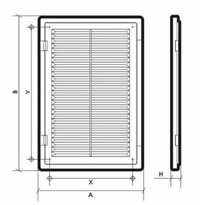 Люк-дверца ЭРА ревизионная вентилируемая, накладная ДЕКОФОТ АБС 150х200 1520ДФ Ivory - фото 25390
