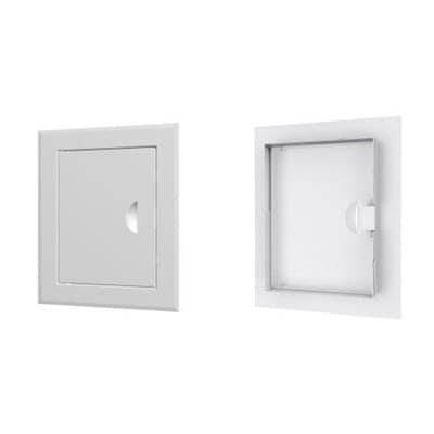 Люк-дверца ЭРА ревиз.510*510 с фланцем 450*450 с замком стальная с покрыт.полимерной эмалью ЛТ4545М - фото 25654