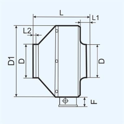 Вентилятор ЭРА центробежный вытяжной MARS GDF 125 D125 - фото 25823