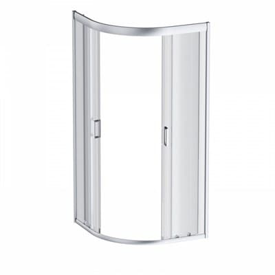 Душевое ограждение AM.PM Gem 80*80 стекло прозрач, профиль мат серебро, без поддона W90G-401-080WT - фото 25942