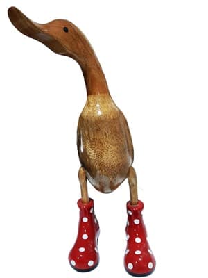 Статуэтка CV.MAHKOTA JAVA RATTAN Утка из дерева большая - фото 26184