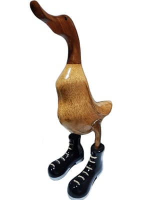 Статуэтка CV.MAHKOTA JAVA RATTAN Утка из дерева большая - фото 26188