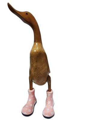 Статуэтка CV.MAHKOTA JAVA RATTAN Утка из дерева большая - фото 26189