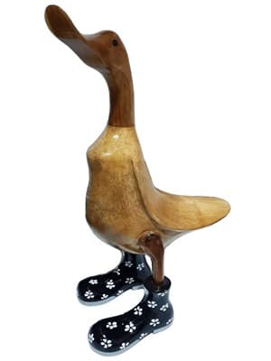 Статуэтка CV.MAHKOTA JAVA RATTAN Утка из дерева большая - фото 26196