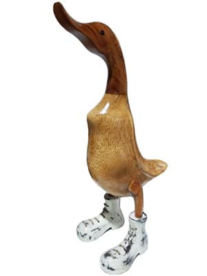 Статуэтка CV.MAHKOTA JAVA RATTAN Утка из дерева малая - фото 26240