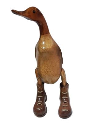 Статуэтка CV.MAHKOTA JAVA RATTAN Утка из дерева малая - фото 26241