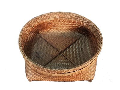 Корзина ротанг круглая плетенная без ручек, большая - фото 26276