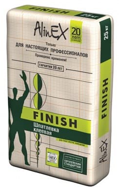Шпатлевка ALINEX клеевая Финиш 25кг - фото 27593