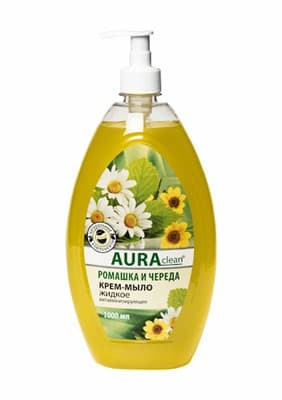 Жидкое крем-мыло Aura 1000мл в ассортименте - фото 27816