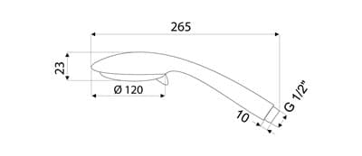 Лейка душевая Lota 622068/622068B - фото 27986