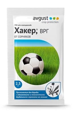 Гербицид AVGUST Хакер от двудольных сорняков на газоне 2,5гр - фото 28362