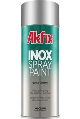 Краска AKFIX акриловая аэрозольная серая 400мл - фото 28740
