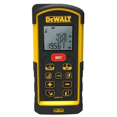 Дальномер лазерный DeWALT 100м DW03101 - фото 28917