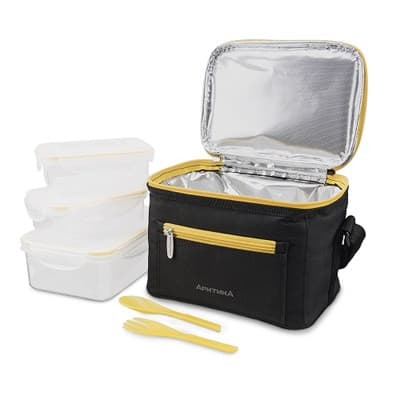 Ланч-сумка АРКТИКА чёрная с контейнерами 25л 020-2500 - фото 28966