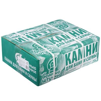 Камень БАННЫЕ ШТУЧКИ Габбро-Диабаз колотый, в коробке по 20кг 03305 - фото 29423