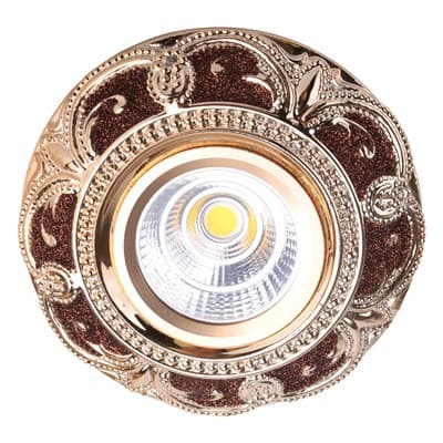 Спот MR16 YS5059 SHINE COFFEE+ GOLD  GU5.3 (TS)100 143-15860/143-03860 - фото 30158