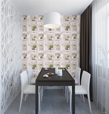 Обои ГОМЕЛЬОБОИ 10С3К Паллада-81 влагостойкие 0,53*10,05м (1упак-24рул) - фото 30238