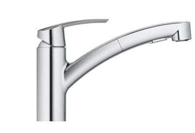 Смеситель GROHE для мойки Start однорычажный с вытяжным изливом хром 30307001 - фото 30427