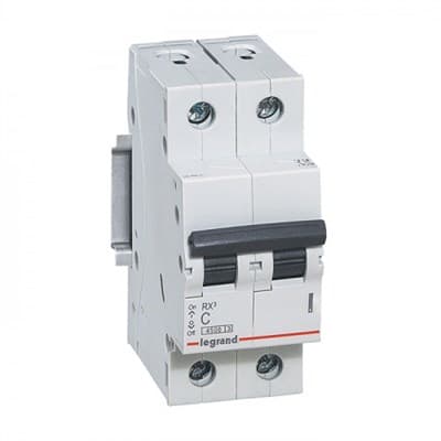 Автоматический выключатель LEGRAND RX3 4,5KA 25А 2П тип C 419699 - фото 30451