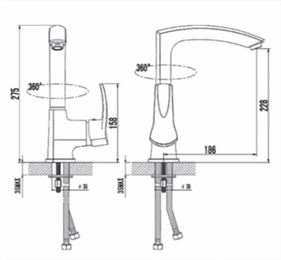 Смеситель RUBINETA N-33 для кухни 540022 - фото 30627