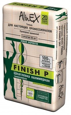 Шпатлевка ALINEX полимерная Финиш П 25кг - фото 32117