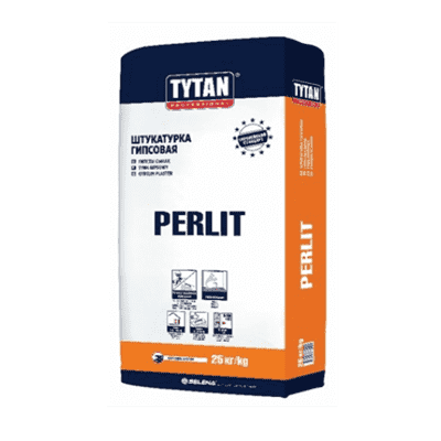 Штукатурка TYTAN гипсовая р/м PERLIT (25кг) IKZB000063 - фото 32146