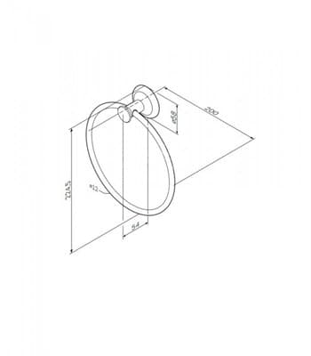 Кольцо AM.PM для полотенца Like A8034400 - фото 32531