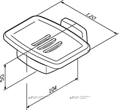Мыльница AM.PM Gem стеклянная с настенным держателем A9034200 - фото 32584