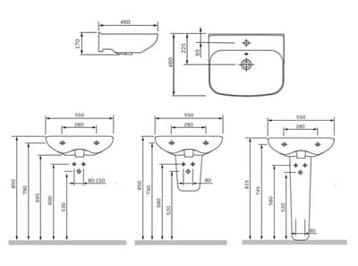 Раковина AM.PM Like 55см C804221WH - фото 32627