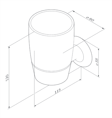 Стакан AM.PM Like стеклянный с настенным держателем A8034300 - фото 32687