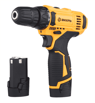 Дрель-шуруповерт ВИХРЬ аккумуляторная ДА-12Л-2К - фото 32793