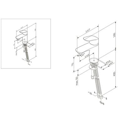 Смеситель AM.PM для раковины LIKE цвет хром F8093016 - фото 33036