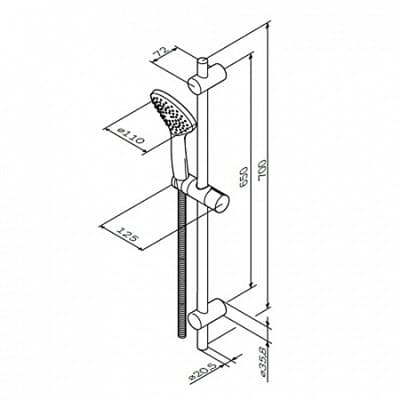 Душевой комплект АМ.РМ Gem F0190000 - фото 33179
