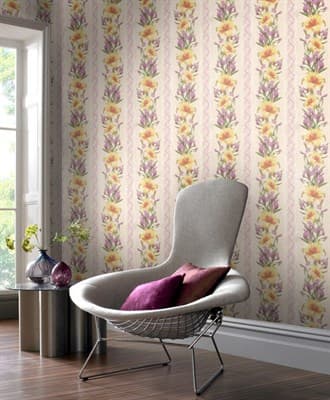 Обои ГОМЕЛЬОБОИ С6К Лилу-61 симплекс 0,53*10,05м (1упак-24рул) - фото 33419