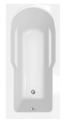 Ванна прямоуг. SANTANA 160*70 без ножек белая - фото 34008