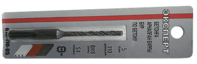 Бур ЭКСПЕРТ по бетону, хвостовик SDS-Plus, 5*110мм 610-110-05 - фото 34294