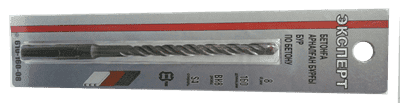 Бур ЭКСПЕРТ по бетону, хвостовик SDS-Plus, 8*160мм 610-160-08 - фото 34299
