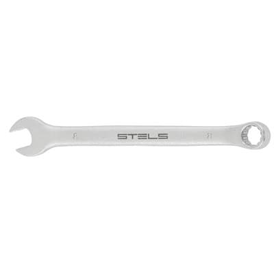 Ключ STELS комбинированный 10 мм, CrV, матовый хром 15206 - фото 35027
