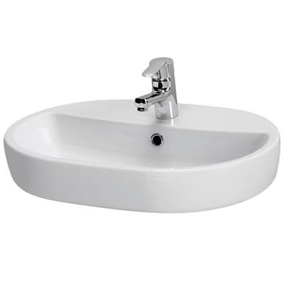Раковина встраиваемая CASPIA 60 Oval S-UM-CAS60/1-O-w - фото 35300