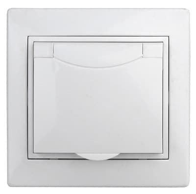 Розетка ЭРА 2P+E Schuko Intro с крыш 16А-250В Plano бел 1-203-01 - фото 35506