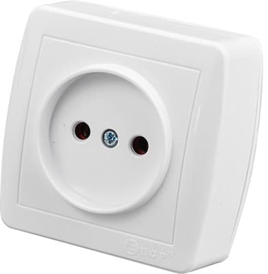 Розетка Ainur EGP белый б/з 900-0200-215 - фото 35514