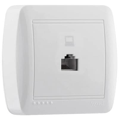 Розетка DEMET компьютерная белый 711-0200-139 - фото 35521
