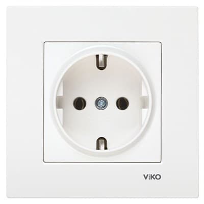 Розетка VIKO KARRE с/з 90960008 арт.362-36110 - фото 35787