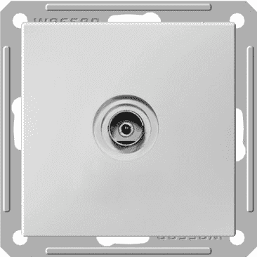Розетка WESSEN W59 RTS-151-1-86 скр.уст. 1-я TV оконечная б/рамки IP20 - фото 35808