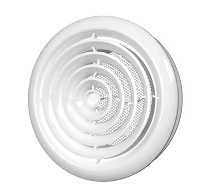 Диффузор ЭРА приточно-вытяжной со стопорным кольцом и фланцем D100 10DK - фото 35908