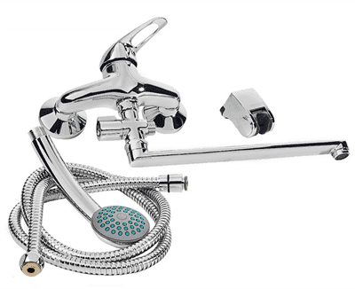 Смеситель RUBINETA P-12/C Star для ванны с длинным изливом P2CK01 - фото 36272