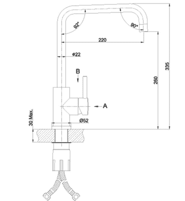 Смеситель EXPERT для кухни с поворот.изливом,сталь LM5077S - фото 36477